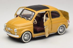 Fiat 500 Sárga Solido 1:18 8042 Fém – 2. kép a 8-ből