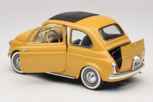 Fiat 500 Sárga Solido 1:18 8042 Fém – 5. kép a 8-ből