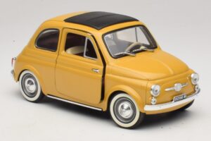 Fiat 500 Sárga Solido 1:18 8042 Fém – 6. kép a 8-ből