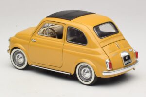 Fiat 500 Sárga Solido 1:18 8042 Fém – 7. kép a 8-ből