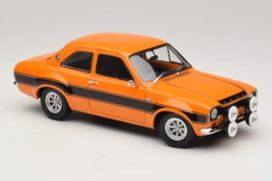 Ford Escort Mk1 RS1600 AVO Narancssárga Fekete Csíkokkal Minichamps 1:18 100688104 Fém – 6. kép a 8-ből