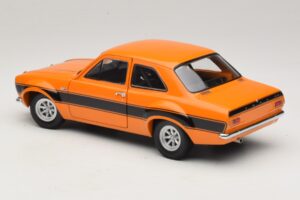 Ford Escort Mk1 RS1600 AVO Narancssárga Fekete Csíkokkal Minichamps 1:18 100688104 Fém – 7. kép a 8-ből