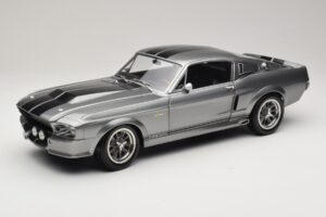 Ford Mustang Shelby GT500 Eleanor Szürke Metál & Fekete KK-Scale 1:12 KKDC120171 Fém