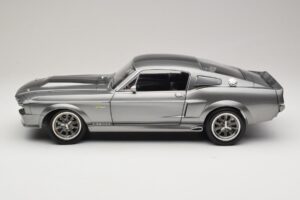 Ford Mustang Shelby GT500 Eleanor Szürke Metál & Fekete KK-Scale 1:12 KKDC120171 Fém – 4. kép a 8-ből