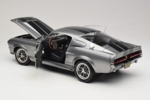 Ford Mustang Shelby GT500 Eleanor Szürke Metál & Fekete KK-Scale 1:12 KKDC120171 Fém – 5. kép a 8-ből
