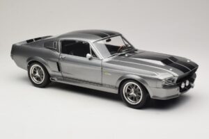 Ford Mustang Shelby GT500 Eleanor Szürke Metál & Fekete KK-Scale 1:12 KKDC120171 Fém – 6. kép a 8-ből