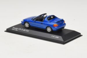 Honda CR-X del Sol EG2 Kék Metál Minichamps 1:43 400161931 Fém – 3. kép a 5-ből
