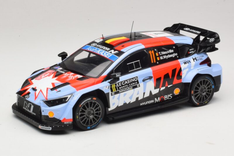 Hyundai i20 N Rally1 #11 T. Neuville / M. Wydaeghe Rally Monte Carlo 2026 IXO 1:18 18RMC270B Fém