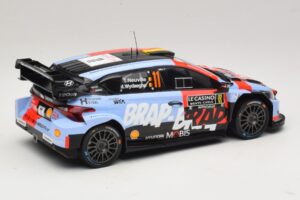 Hyundai i20 N Rally1 #11 T. Neuville / M. Wydaeghe Rally Monte Carlo 2026 IXO 1:18 18RMC270B Fém – 2. kép a 6-ből