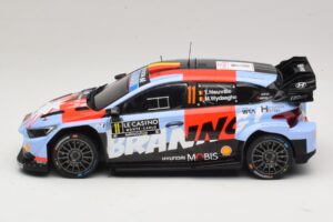 Hyundai i20 N Rally1 #11 T. Neuville / M. Wydaeghe Rally Monte Carlo 2026 IXO 1:18 18RMC270B Fém – 3. kép a 6-ből