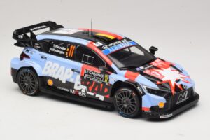 Hyundai i20 N Rally1 #11 T. Neuville / M. Wydaeghe Rally Monte Carlo 2026 IXO 1:18 18RMC270B Fém – 4. kép a 6-ből
