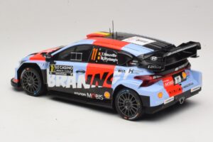 Hyundai i20 N Rally1 #11 T. Neuville / M. Wydaeghe Rally Monte Carlo 2026 IXO 1:18 18RMC270B Fém – 5. kép a 6-ből
