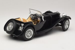 Jaguar SS100 Roadster Fekete Bburago 1:18 3006-M3 Fém – 2. kép a 6-ből