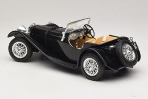 Jaguar SS100 Roadster Fekete Bburago 1:18 3006-M3 Fém – 5. kép a 6-ből