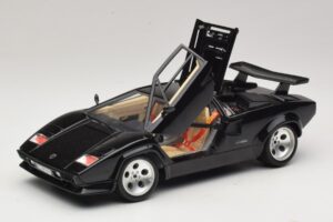 Lamborghini Countach 5000 Quattrovalvole Fekete Bburago 1:18 3337 Fém – 2. kép a 8-ből