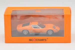 Lamborghini Miura P400 Narancssárga Maxichamps 1:43 940103001 Diecast – 5. kép a 5-ből
