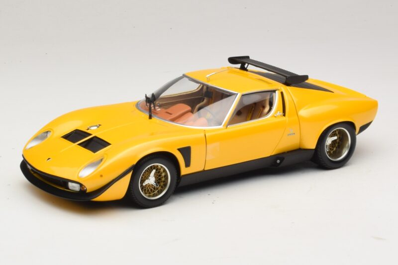 Lamborghini Miura SVR Sárga & Fekete Kyosho 1:18 08319GY Fém