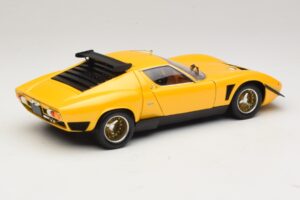 Lamborghini Miura SVR Sárga & Fekete Kyosho 1:18 08319GY Fém – 3. kép a 8-ből