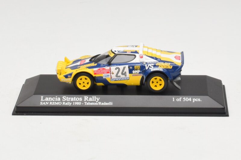 Lancia Stratos Rally #24 F. Tabaton / Radaelli San Remo Rally 1980 Minichamps 1:43 430801224 Fém