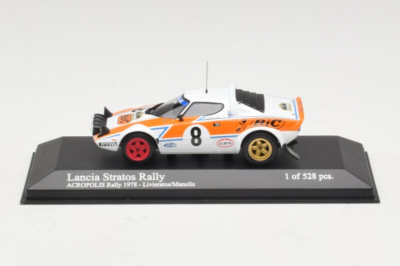 Lancia Stratos Rally #8 Livieratos / Manolis Acropolis Rally 1978 Minichamps 1:43 430781208 Fém