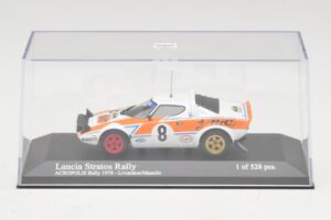 Lancia Stratos Rally #8 Livieratos / Manolis Acropolis Rally 1978 Minichamps 1:43 430781208 Fém – 4. kép a 5-ből