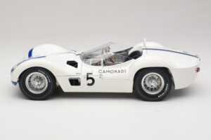 Maserati Tipo 61 #5 Camoradi S. Moss / D. Gurney 1000km Nurburgring Winner 1960 Minichamps 1:12 120601205 Fém – 4. kép a 8-ből