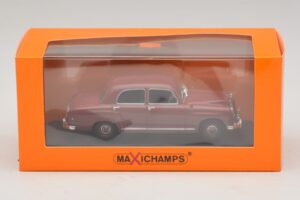 Mercedes 180 W120 Piros Maxichamps 1:43 940033101 Diecast – 5. kép a 5-ből