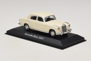 Mercedes 220 S W180 Fehér Maxichamps 1:43 940033000 Diecast – 3. kép a 5-ből