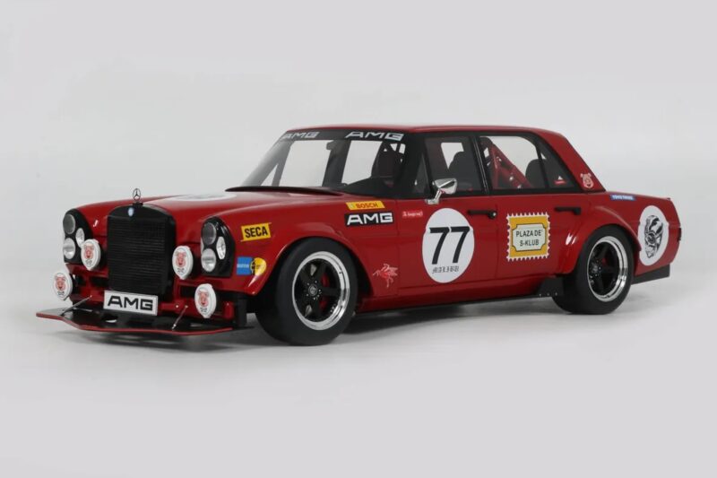 Mercedes 300 SEL W109 Red Pig S-Klub C63 S Mars Red GT Spirit 1:18 GT584 Gyanta