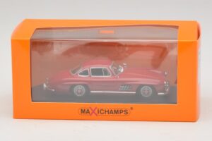 Mercedes 300 SL W198 Piros Maxichamps 1:43 940039001 Fém – 5. kép a 5-ből