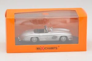 Mercedes 300 SL W198 Roadster Ezüst Maxichamps 1:43 940039030 Fém – 5. kép a 5-ből