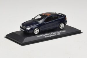 Mercedes C-Class Sportscoupe CL203 Blue Metallic Bundespressball Minichamps 1:43 MB010 Diecast – 2. kép a 5-ből
