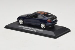 Mercedes C-Class Sportscoupe CL203 Blue Metallic Bundespressball Minichamps 1:43 MB010 Diecast – 3. kép a 5-ből