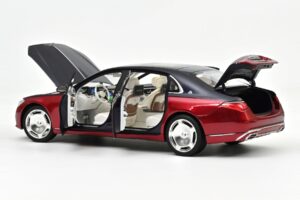 Mercedes Maybach S680 Z223 Nautical Blue & Patagonia Red Norev 1:18 183919 Fém – 2. kép a 2-ből