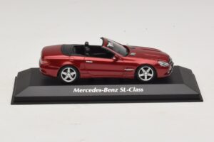 Mercedes SL R230 Piros Metál Maxichamps 1:43 940037530 Diecast