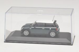 Mini Cooper One R50 Aero Green Fehér Tetővel Minichamps 1:43 MINI011 Diecast – 4. kép a 5-ből