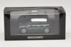 Mini Cooper One R50 Aero Green Fehér Tetővel Minichamps 1:43 MINI011 Diecast – 5. kép a 5-ből