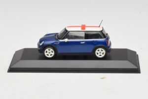 Mini Cooper S R53 Kék Angol Zászlóval Minichamps 1:43 MINI012 Diecast
