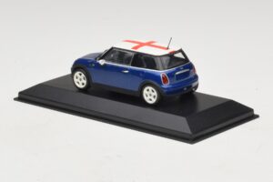 Mini Cooper S R53 Kék Angol Zászlóval Minichamps 1:43 MINI012 Diecast – 3. kép a 5-ből
