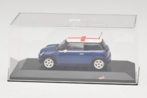 Mini Cooper S R53 Kék Angol Zászlóval Minichamps 1:43 MINI012 Diecast – 4. kép a 5-ből