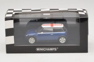 Mini Cooper S R53 Kék Angol Zászlóval Minichamps 1:43 MINI012 Diecast – 5. kép a 5-ből