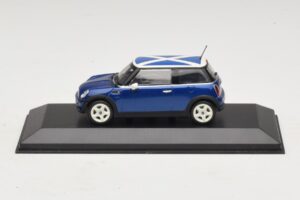Mini Cooper S R53 Kék Skót Zászlóval Minichamps 1:43 MINI016 Diecast