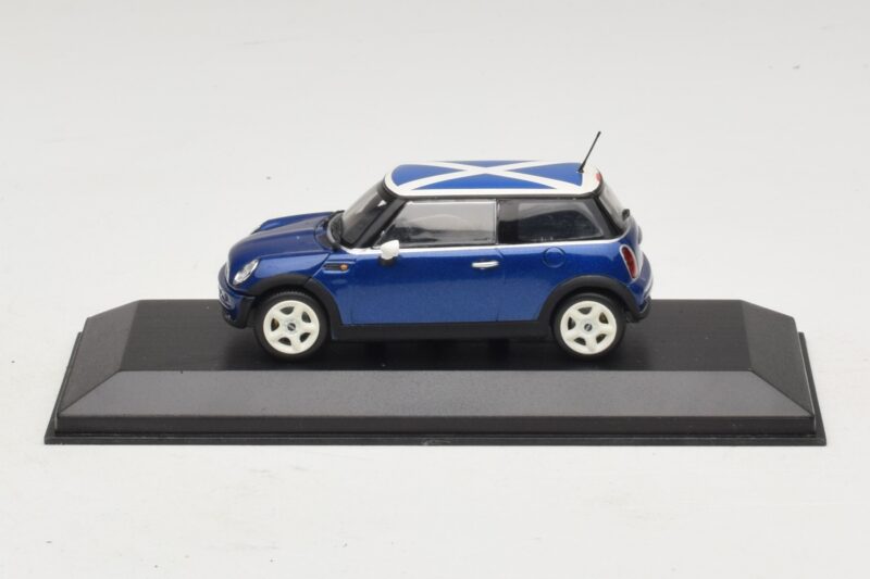 Mini Cooper S R53 Kék Skót Zászlóval Minichamps 1:43 MINI016 Diecast