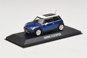 Mini Cooper S R53 Sötétkék Panorámatetővel Minichamps 1:43 MINI021 Diecast – 2. kép a 4-ből