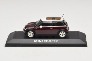 Mini Cooper S R53 Sötétpiros Panorámatetővel Minichamps 1:43 MINI019 Fém