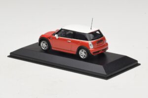 Mini Cooper S R53 Piros Fehér Tetővel Minichamps 1:43 MINI025 Diecast – 3. kép a 5-ből