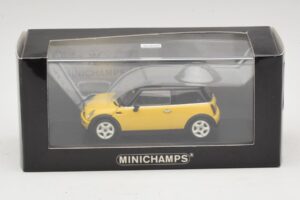 Mini Cooper S R53 Sárga Fekete Tetővel Minichamps 1:43 MINI031 Diecast – 4. kép a 4-ből