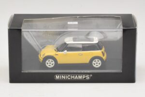 Mini Cooper S R53 Sárga Sárga Panorámatetővel Minichamps 1:43 MINI029 Diecast – 4. kép a 4-ből