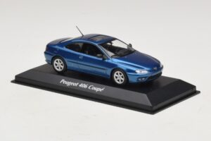 Peugeot 406 Kupé Kék Metál Maxichamps 1:43 940112620 Fém – 3. kép a 5-ből