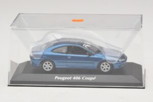Peugeot 406 Kupé Kék Metál Maxichamps 1:43 940112620 Fém – 4. kép a 5-ből